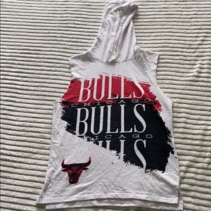 chicago bulls sleeveless hoodie